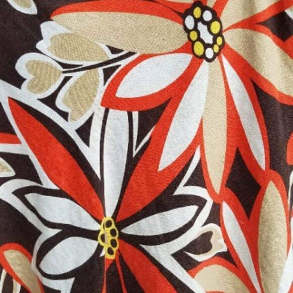 Cato Retro Looking Flower Power Skirt  Size 10 - Picture 3 of 4